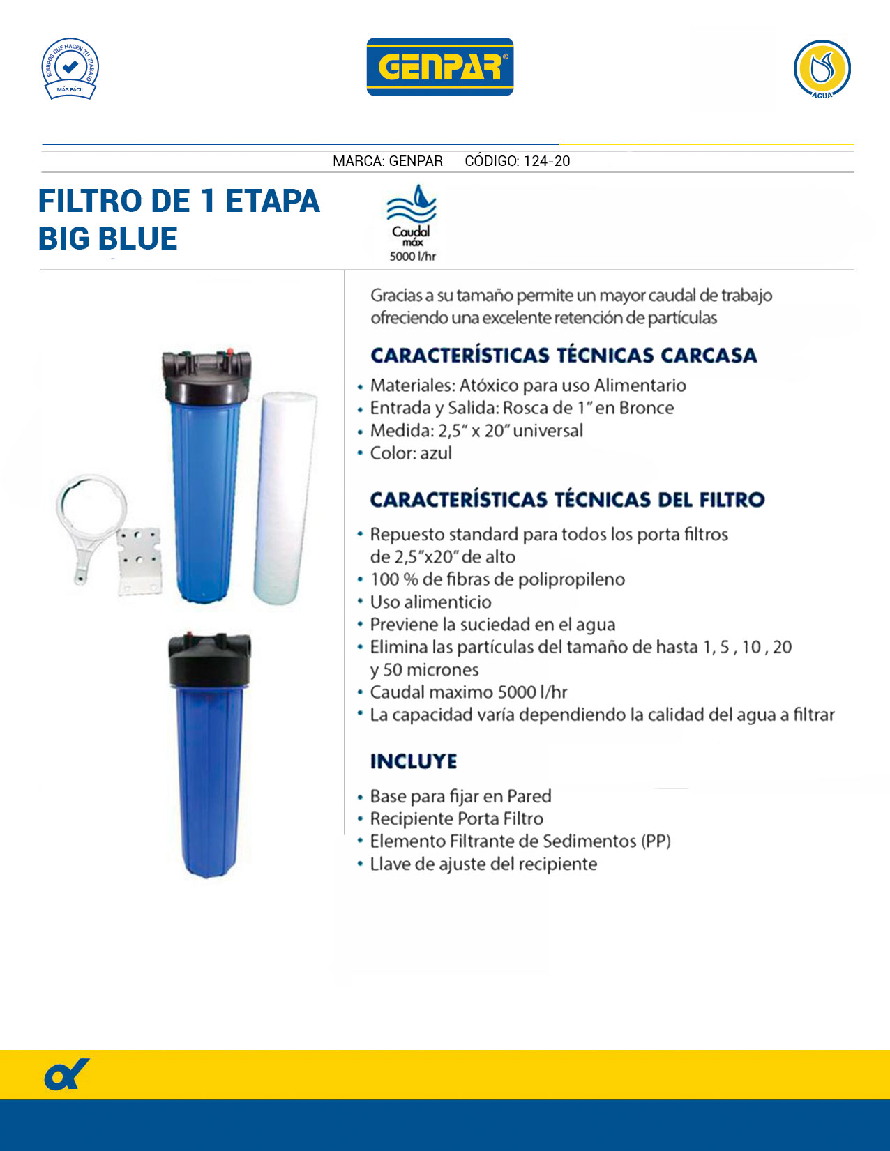 Carcasas porta Filtros Agua - FiltroAguas